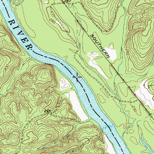 Topographic Map of Hancocks Old Ferry (historical), SC