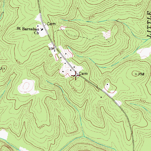 Topographic Map of Holiness Church, SC