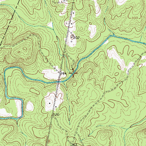 Topographic Map of Horse Pen Creek, SC