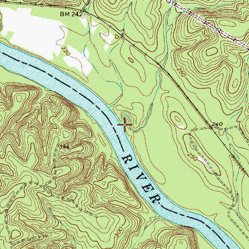 Topographic Map of Hunts Branch, SC