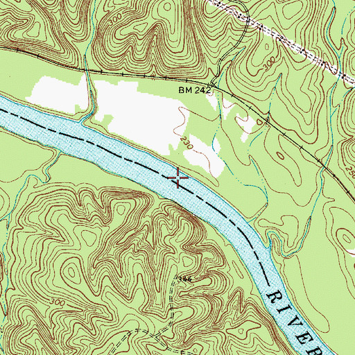 Topographic Map of Hunts Ford, SC