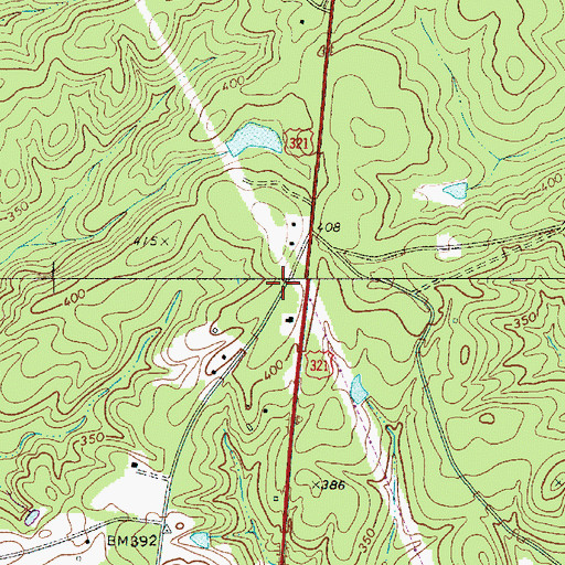 Topographic Map of Langford School (historical), SC