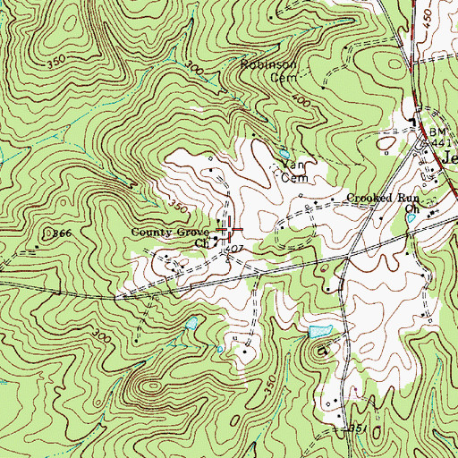 Topographic Map of Leitner Grove School (historical), SC