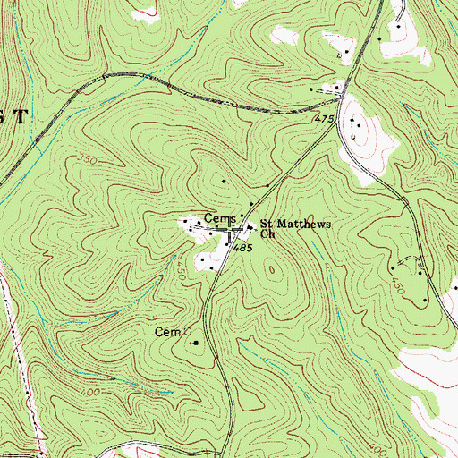 Topographic Map of Mathis School (historical), SC
