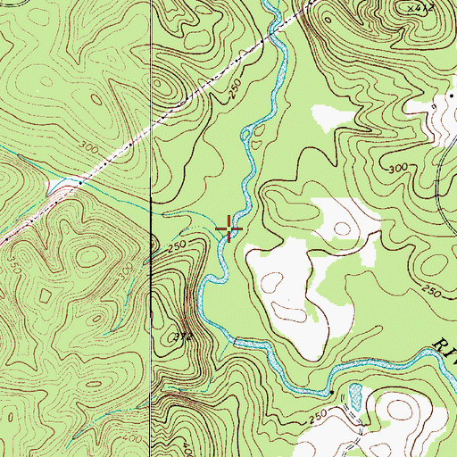 Topographic Map of Neckleys Creek, SC