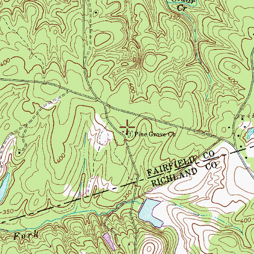 Topographic Map of Piney Grove School (historical), SC