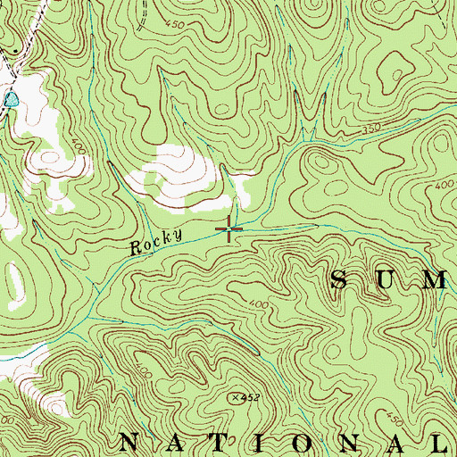 Topographic Map of Rocky Branch, SC