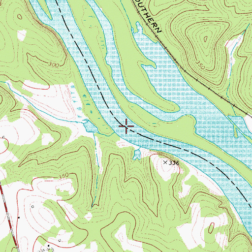 Topographic Map of Ruffs Ferry (historical), SC