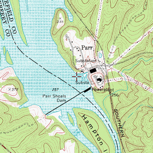 Topographic Map of Somers Mill (historical), SC