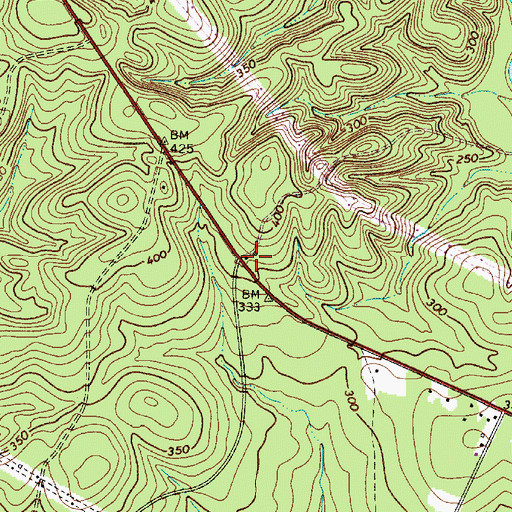 Topographic Map of Wallaceville School (historical), SC