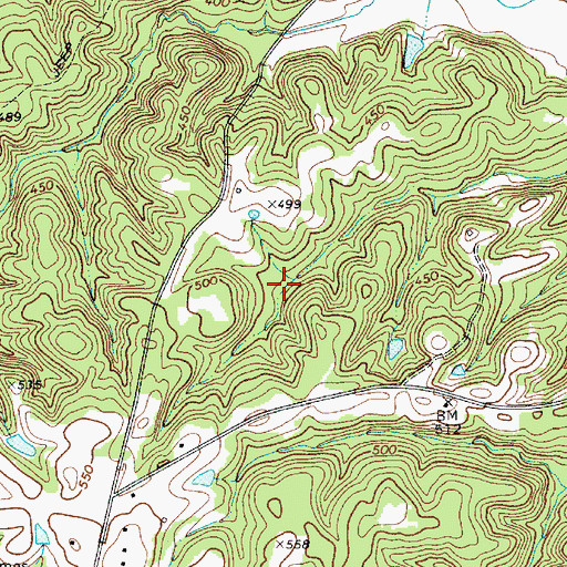Topographic Map of White Oak Conference Center, SC