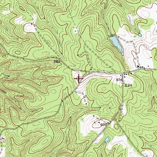 Topographic Map of Woodward School (historical), SC