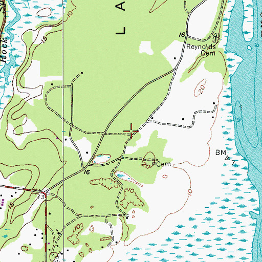 Topographic Map of Ashdale, SC