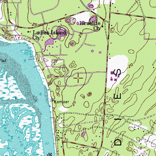 Topographic Map of Bluff Farm, SC