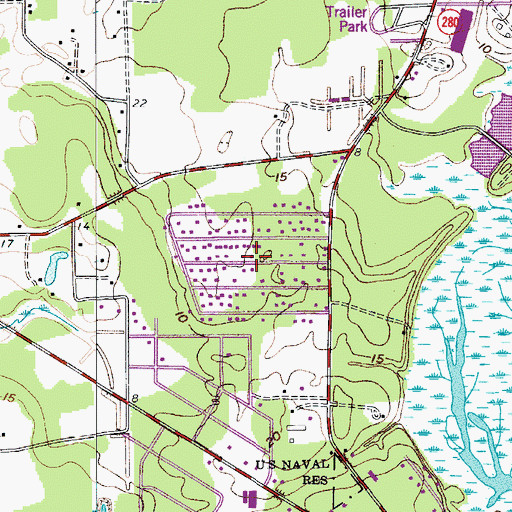 Topographic Map of Bon Aire, SC