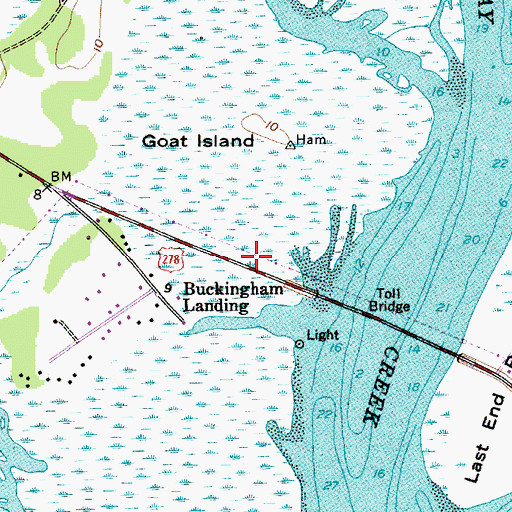 Topographic Map of Buckingham School (historical), SC