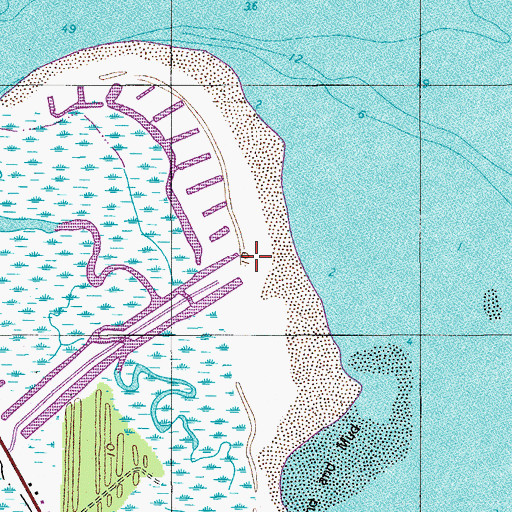 Topographic Map of Cedar Reef Villas, SC