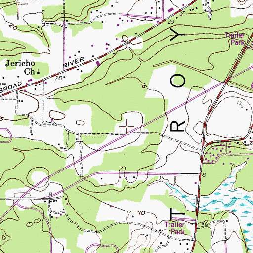 Topographic Map of Christ Our Lord Episcopal Church, SC