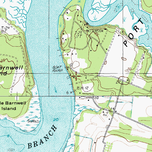 Topographic Map of Clarendon Plantation, SC