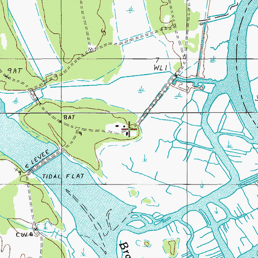 Topographic Map of Clay Hall Plantation, SC