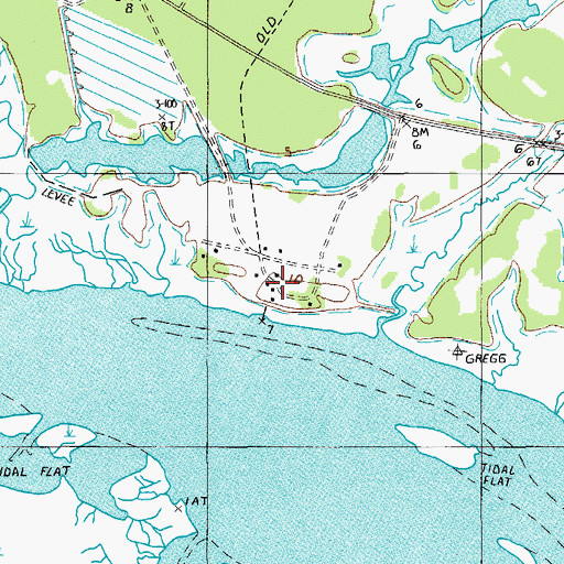 Topographic Map of Coosaw Plantation, SC