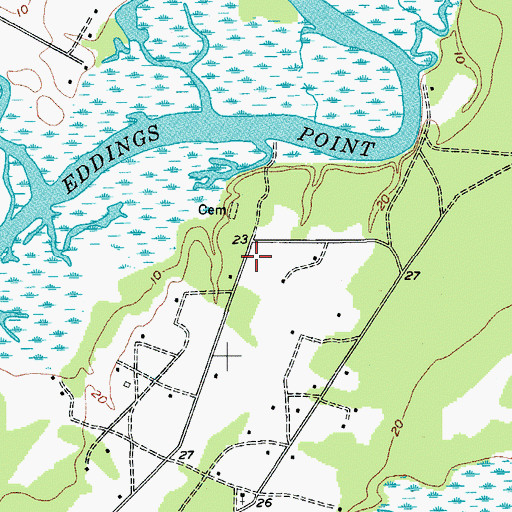 Topographic Map of Elding School (historical), SC
