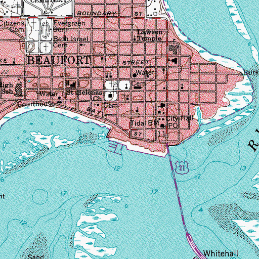 Topographic Map of Elliott House Museum, SC