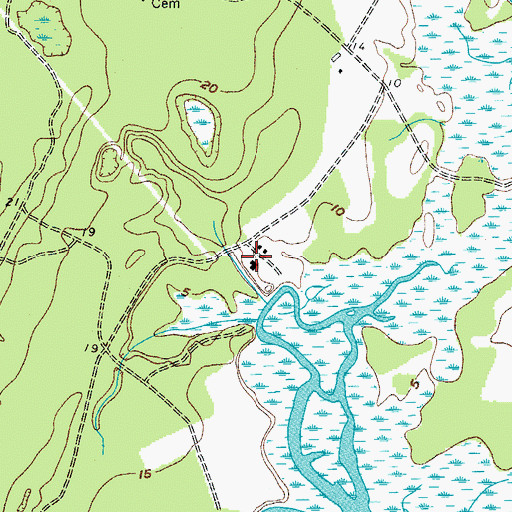 Topographic Map of Foot Point Plantation, SC