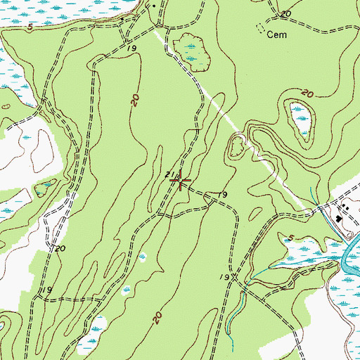 Topographic Map of Foot Point School (historical), SC