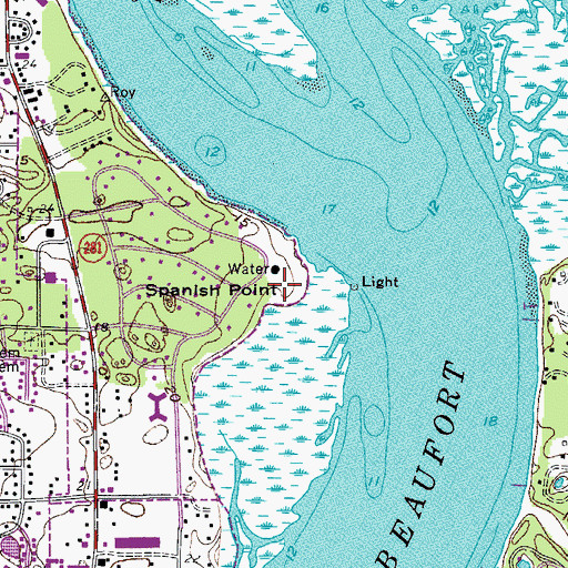 Topographic Map of Fort Lyttleton (historical), SC