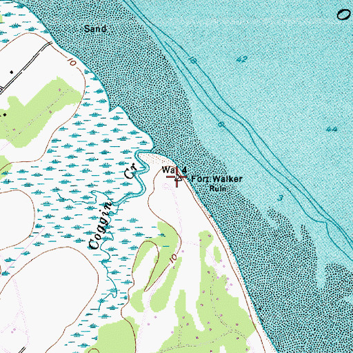 Topographic Map of Fort Walker (historical), SC
