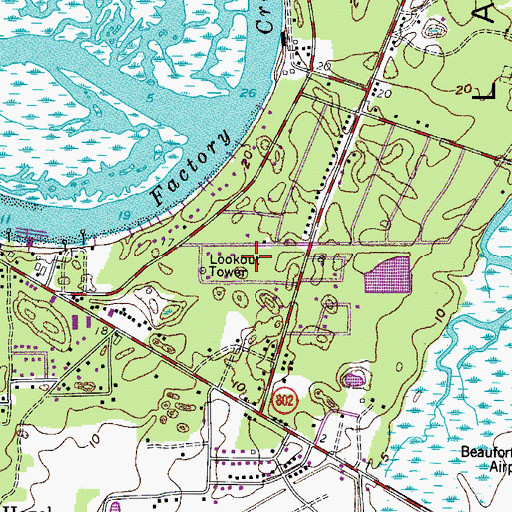 Topographic Map of Gay Oaks, SC