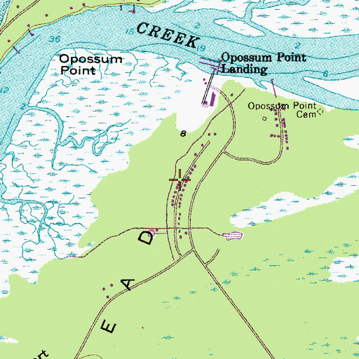 Topographic Map of Bay Pines, SC