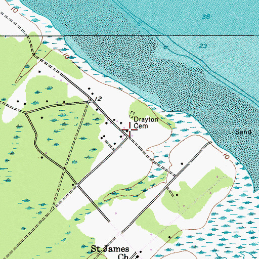 Topographic Map of Gator Field, SC