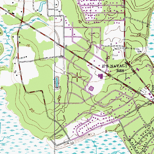 Topographic Map of Green Pond, SC