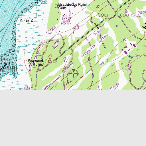 Topographic Map of Heritage Woods, SC