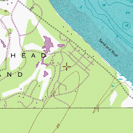 Topographic Map of Hilton Head Plantation, SC