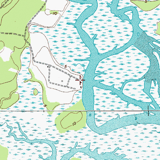 Topographic Map of Hog Bluff Plantation, SC