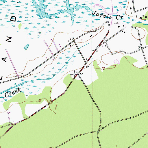 Topographic Map of Honey Horn School (historical), SC