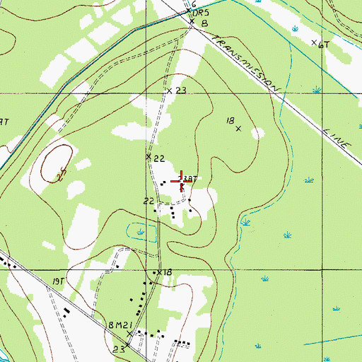 Topographic Map of Jericho Plantation, SC