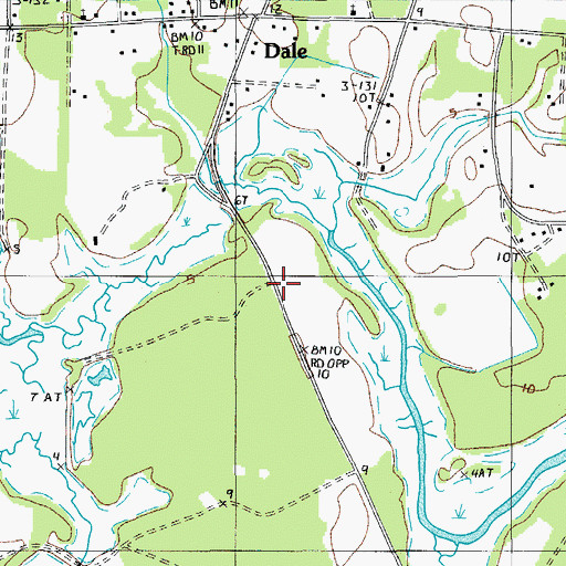Topographic Map of Keans Neck School (historical), SC