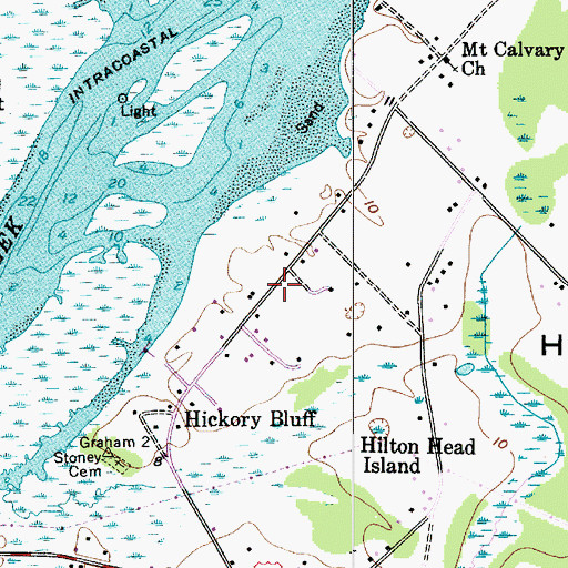 Topographic Map of Kingdom Hall of Jehovahs Witnesses, SC