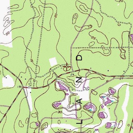 Topographic Map of Marsh Hawk, SC