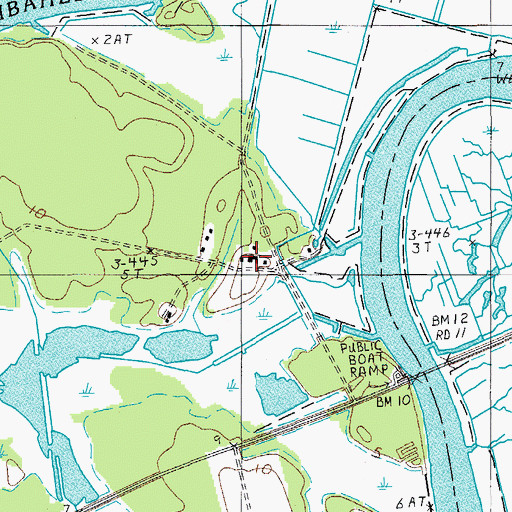 Topographic Map of New Port Plantation, SC