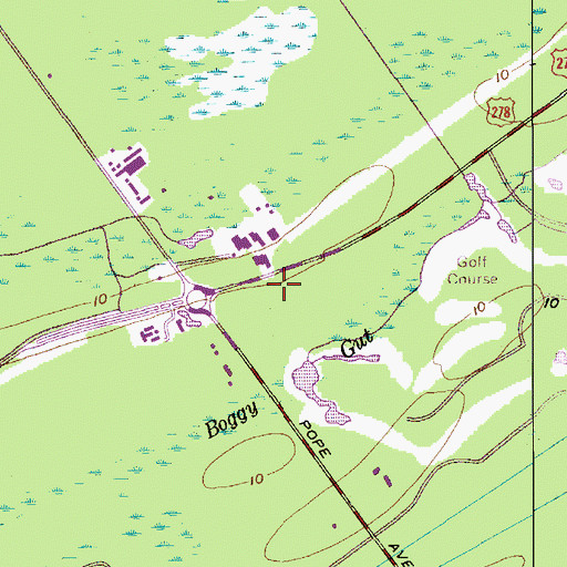 Topographic Map of Orleans Plaza Shopping Center, SC
