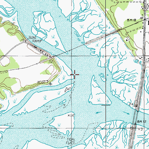 Topographic Map of Pages Point, SC