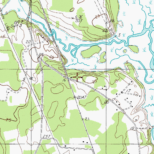 Topographic Map of Paige Point School (historical), SC