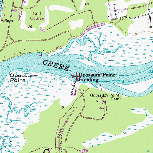 Topographic Map of Palmetto Bay Marina, SC