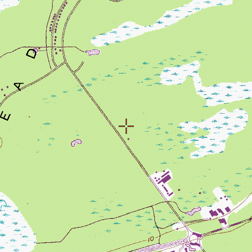 Topographic Map of Palmetto Bay Shopping Center, SC