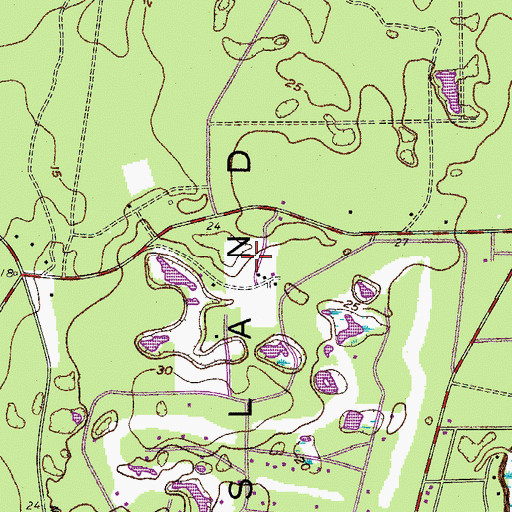 Topographic Map of Pepper Hill, SC
